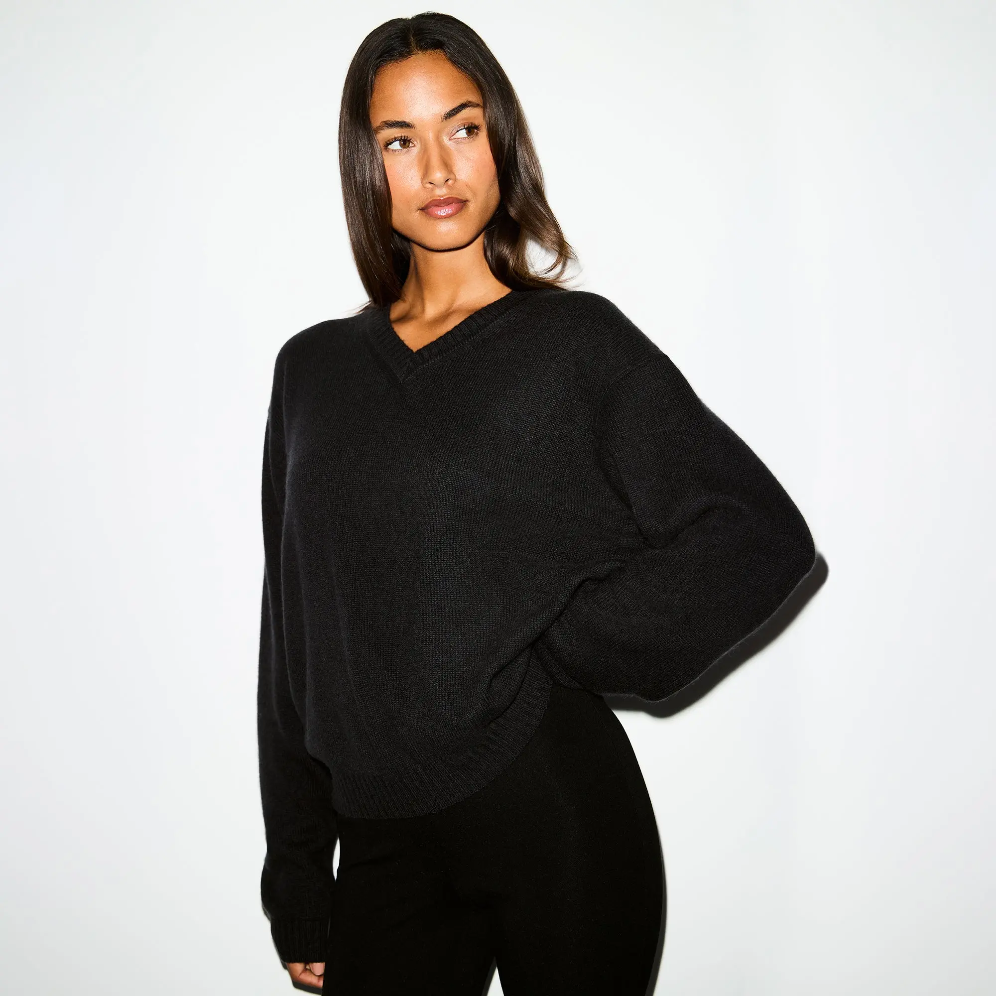 Oversized V Neck Sweater - Image 2