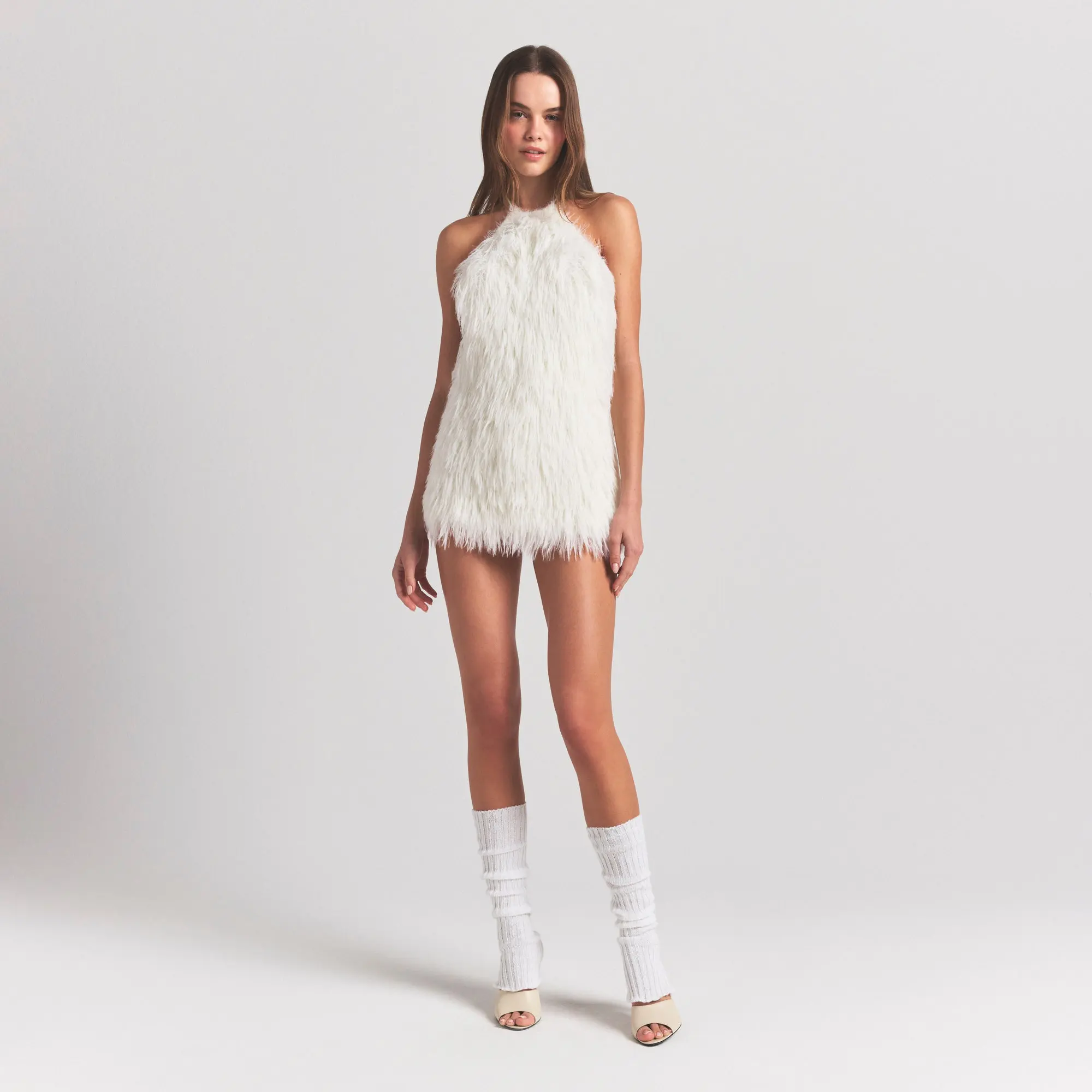 Knit Halter Mini Dress