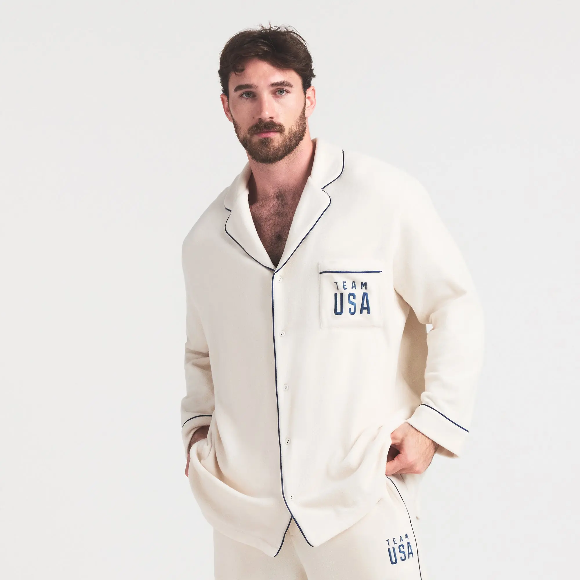 Fleece Unisex Olympic Oversized Sleep Top - Image 9