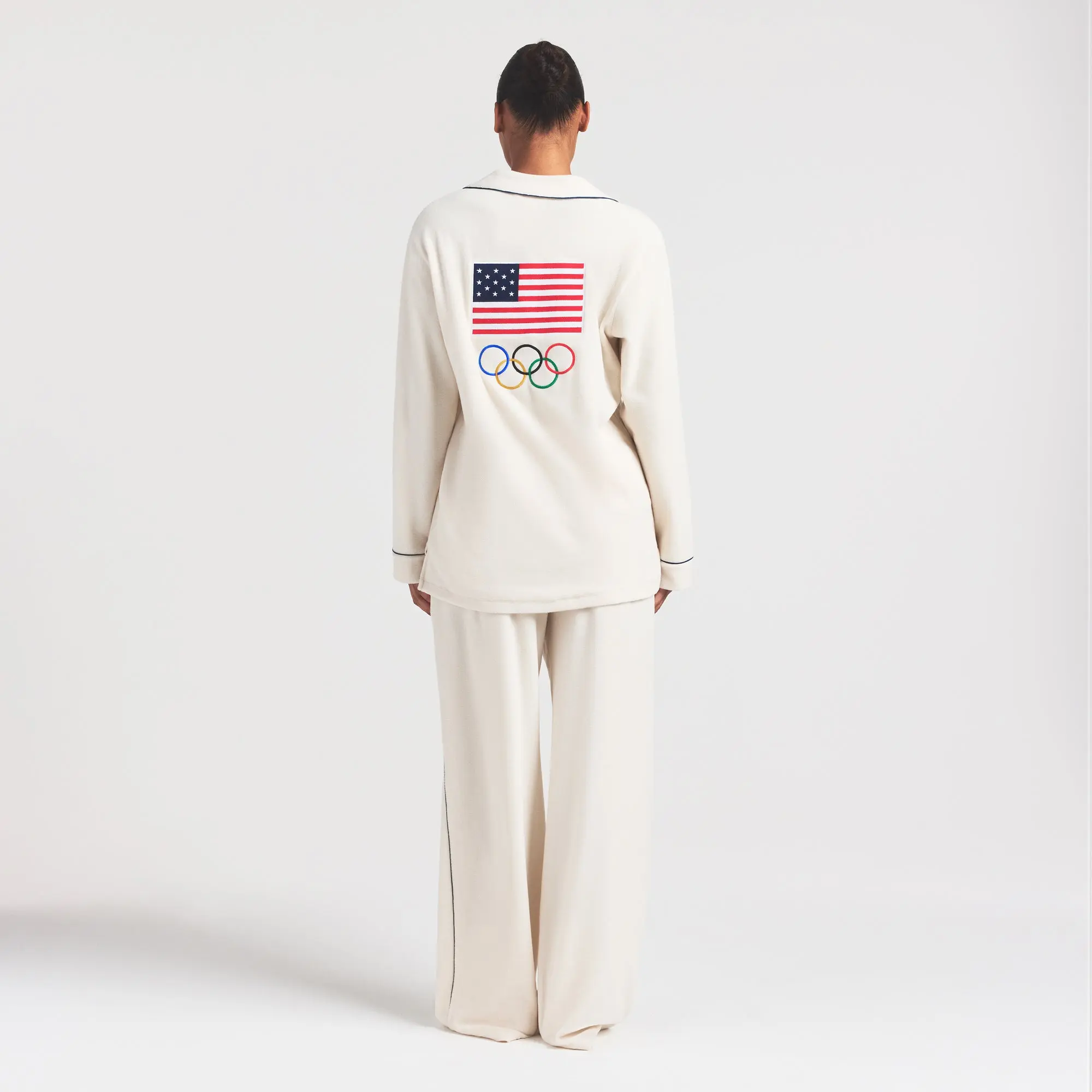 Fleece Unisex Olympic Oversized Sleep Top - Image 4