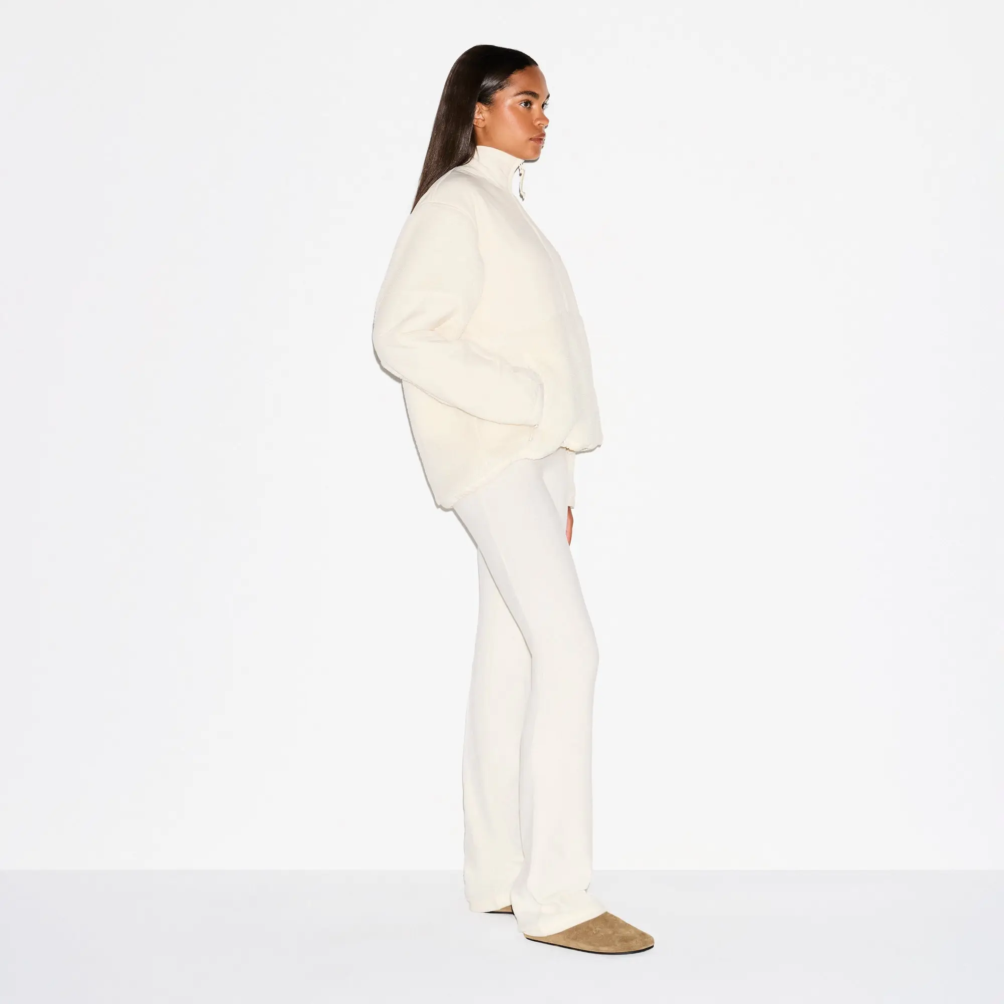 Oversized Half Zip Up Pullover - Image 3