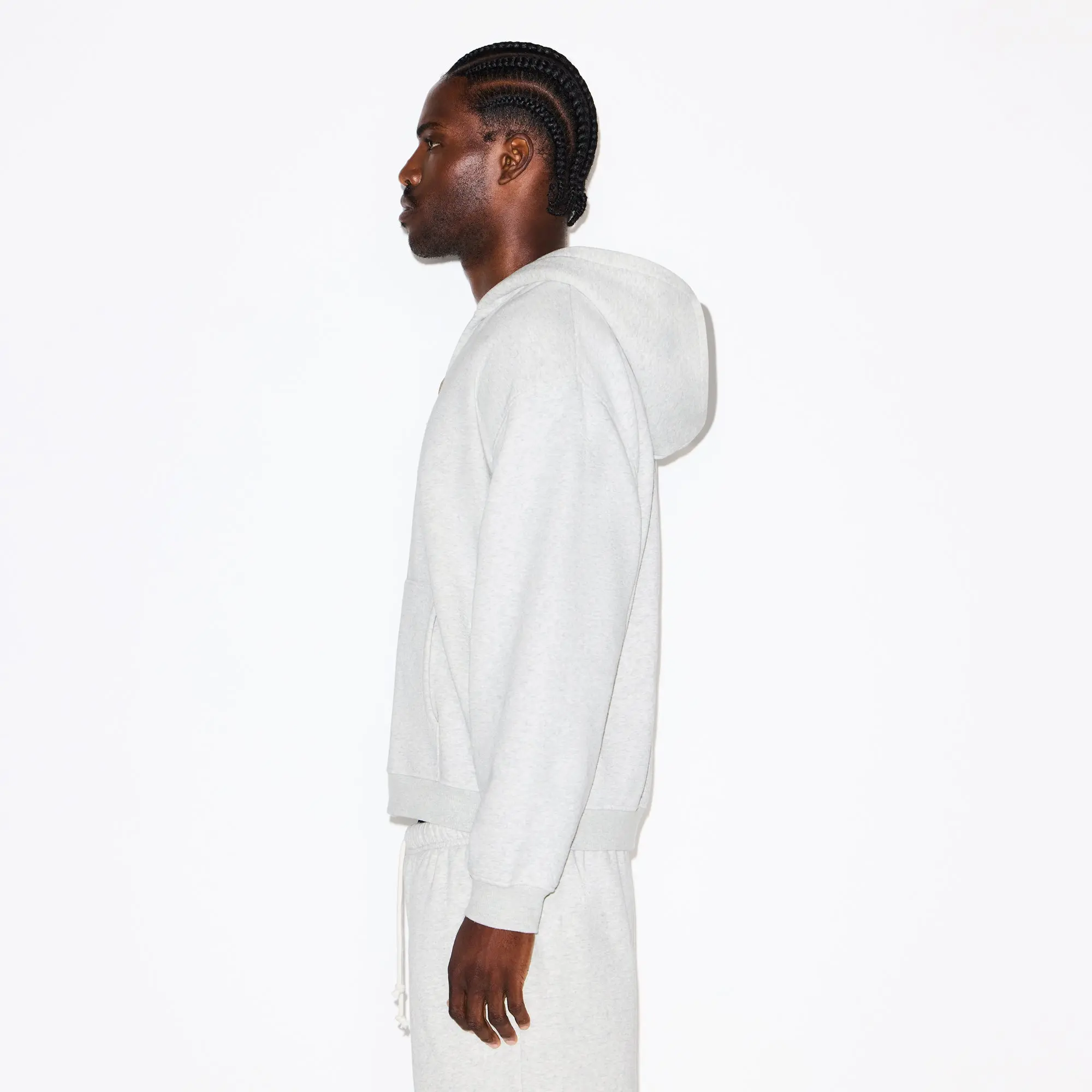 Mens Relaxed Zip Up Hoodie - Image 4