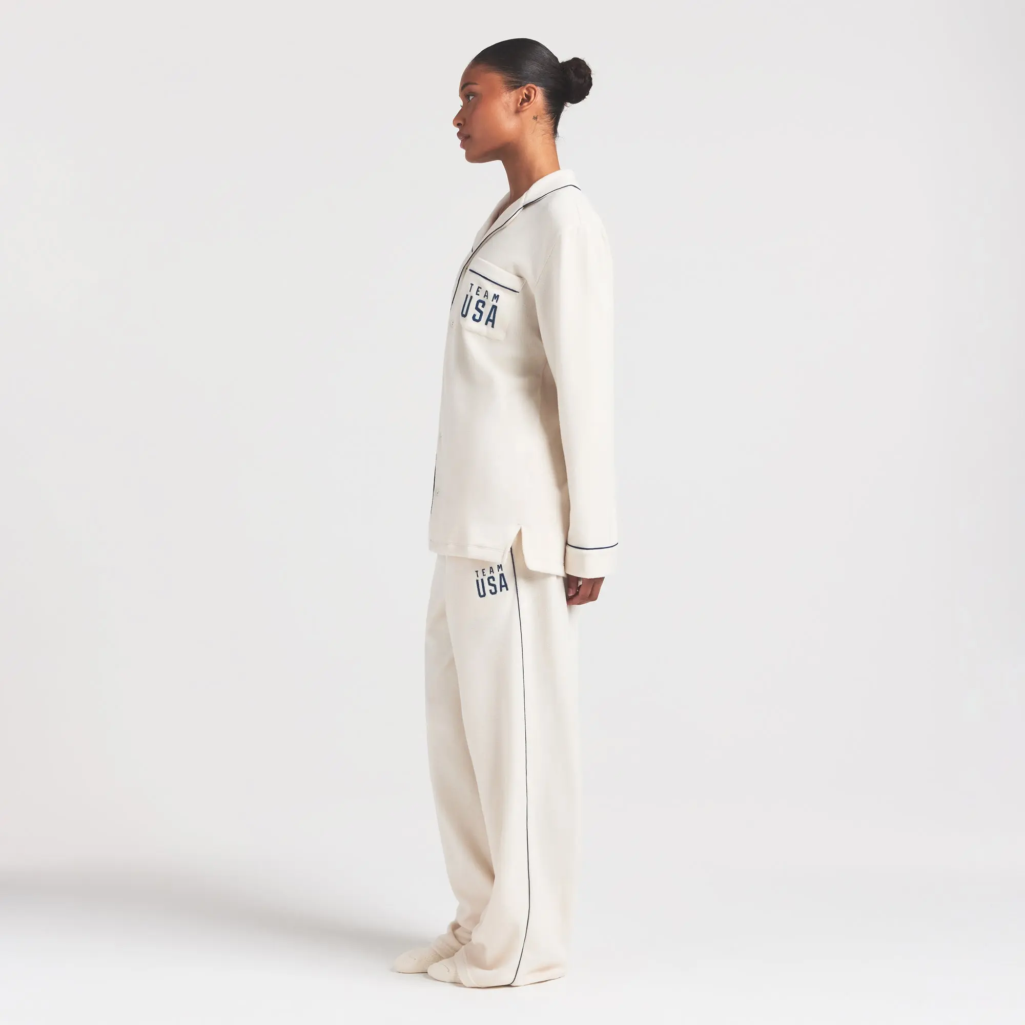 Fleece Unisex Olympic Oversized Sleep Top - Image 5