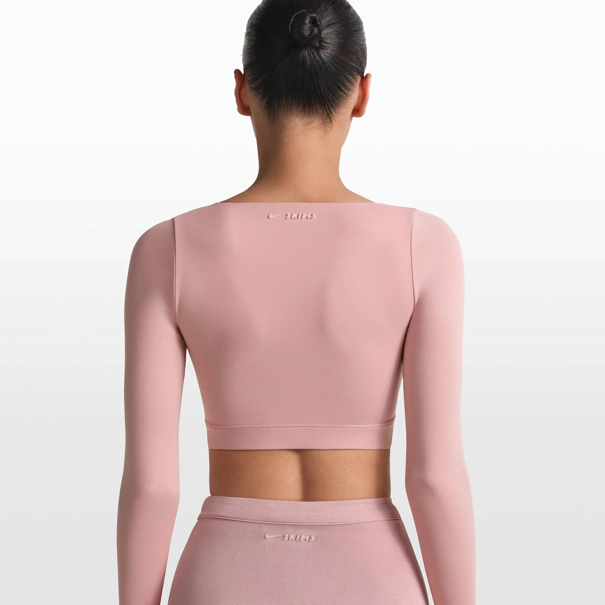 Wrap Long Sleeve Cropped Top - Image 4