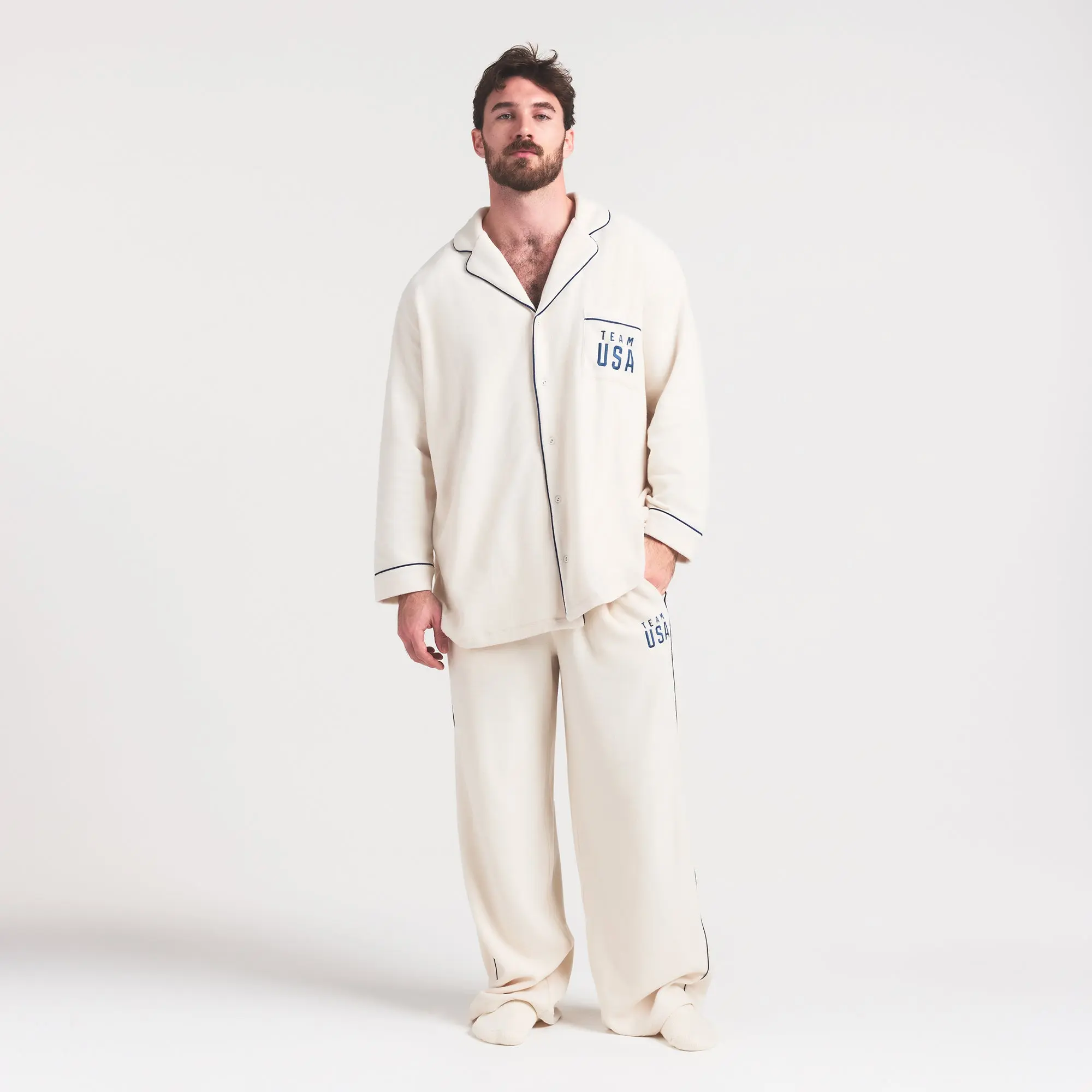 Fleece Unisex Olympic Oversized Sleep Top - Image 7
