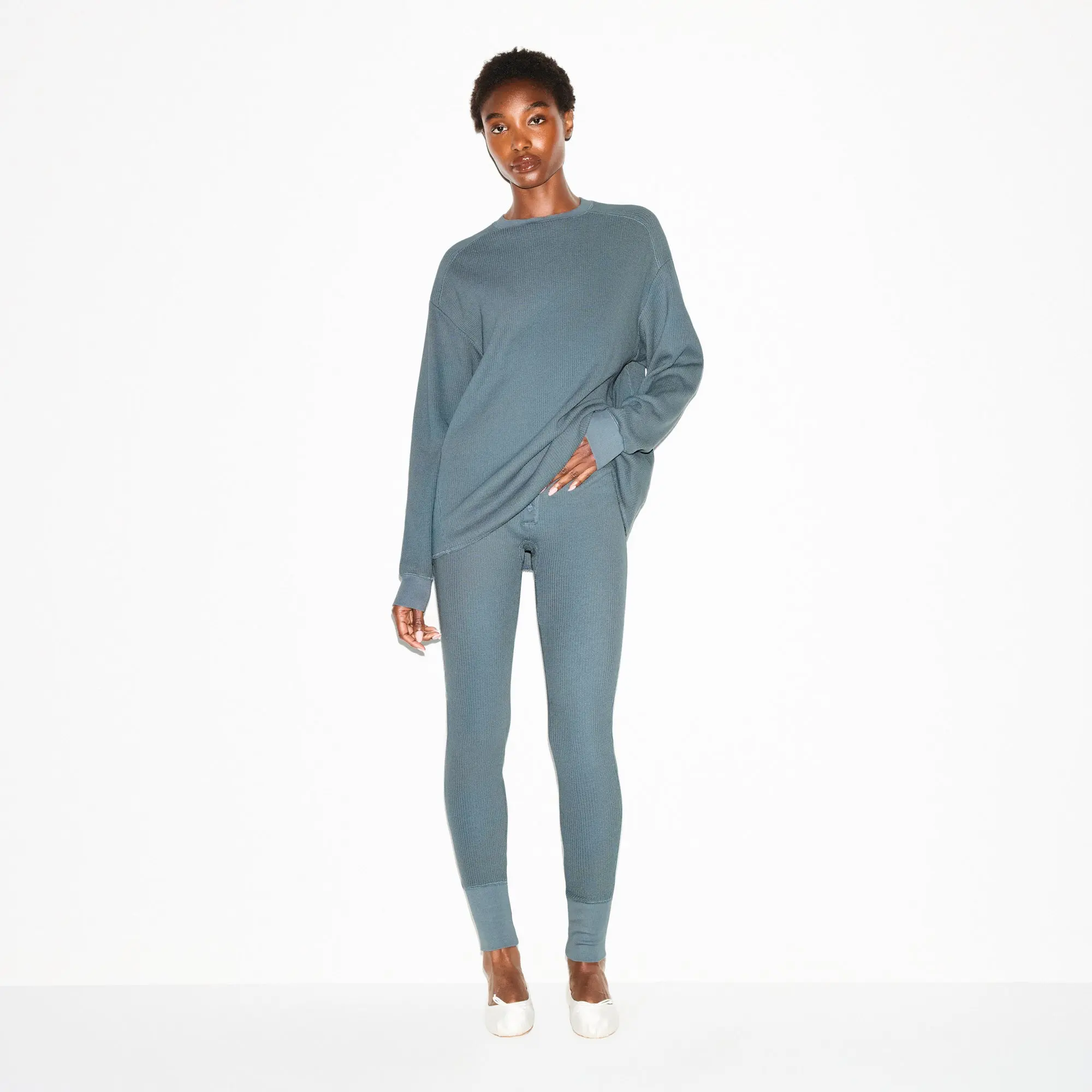 Button Front Legging