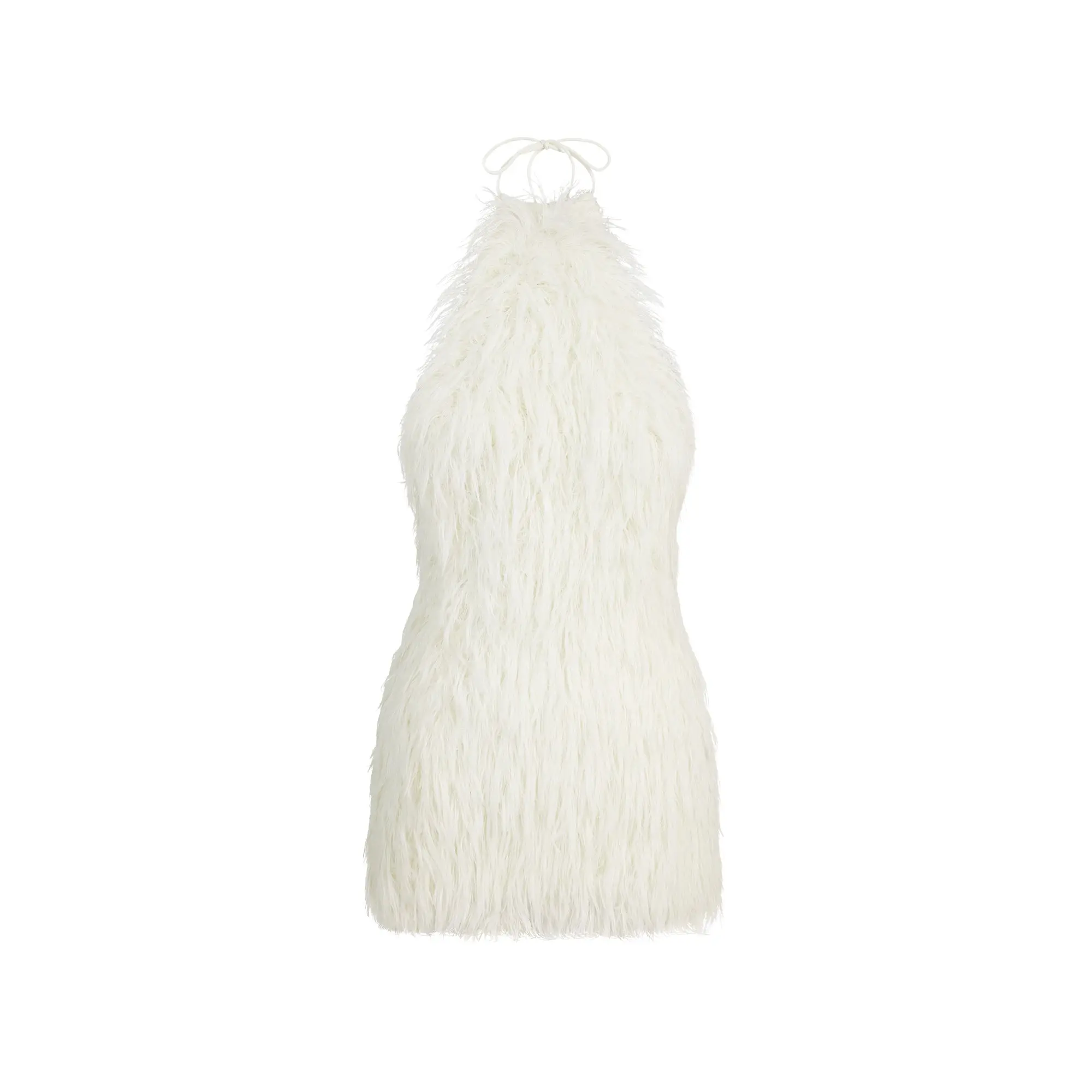 Knit Halter Mini Dress - Image 6