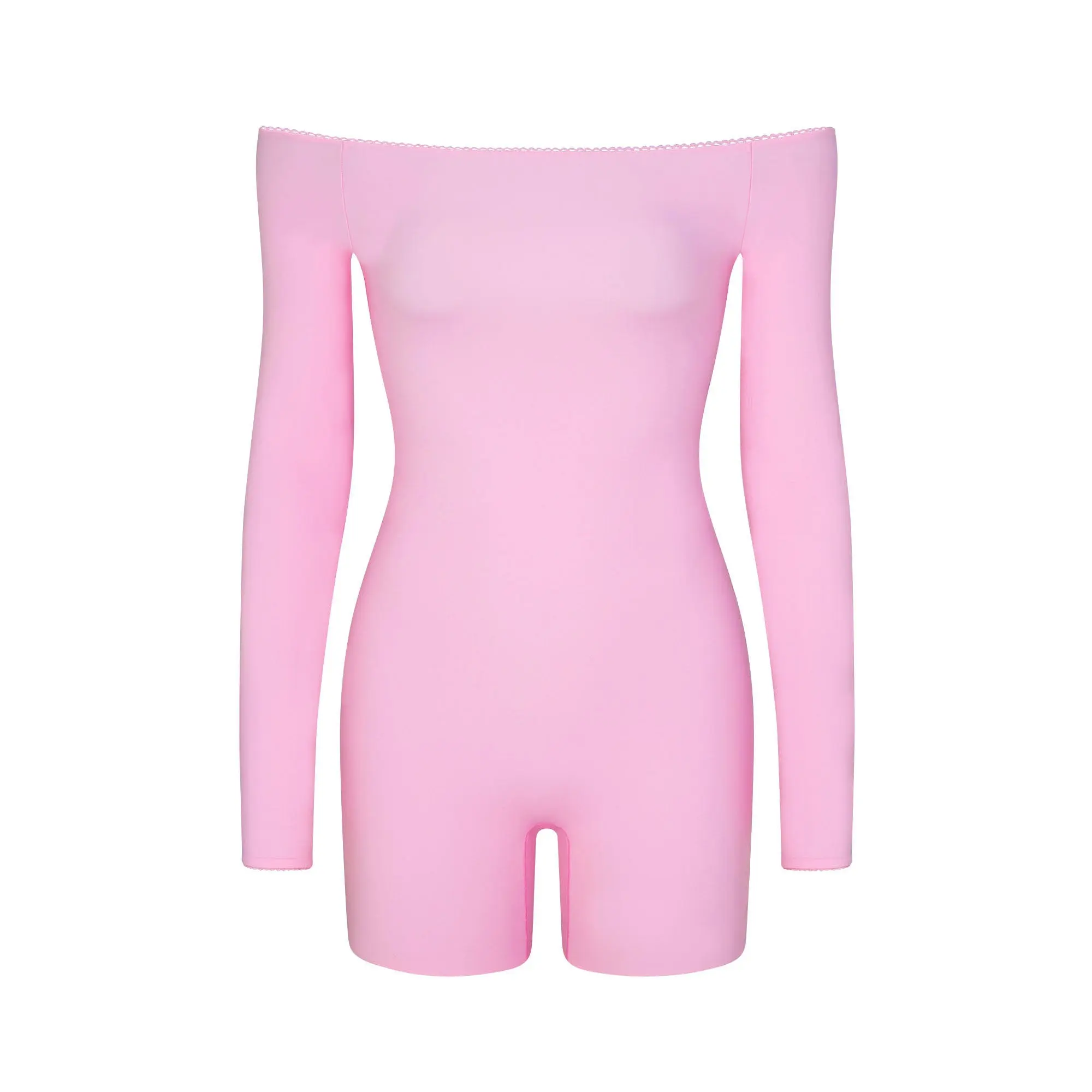 Picot Off The Shoulder Onesie - Image 5