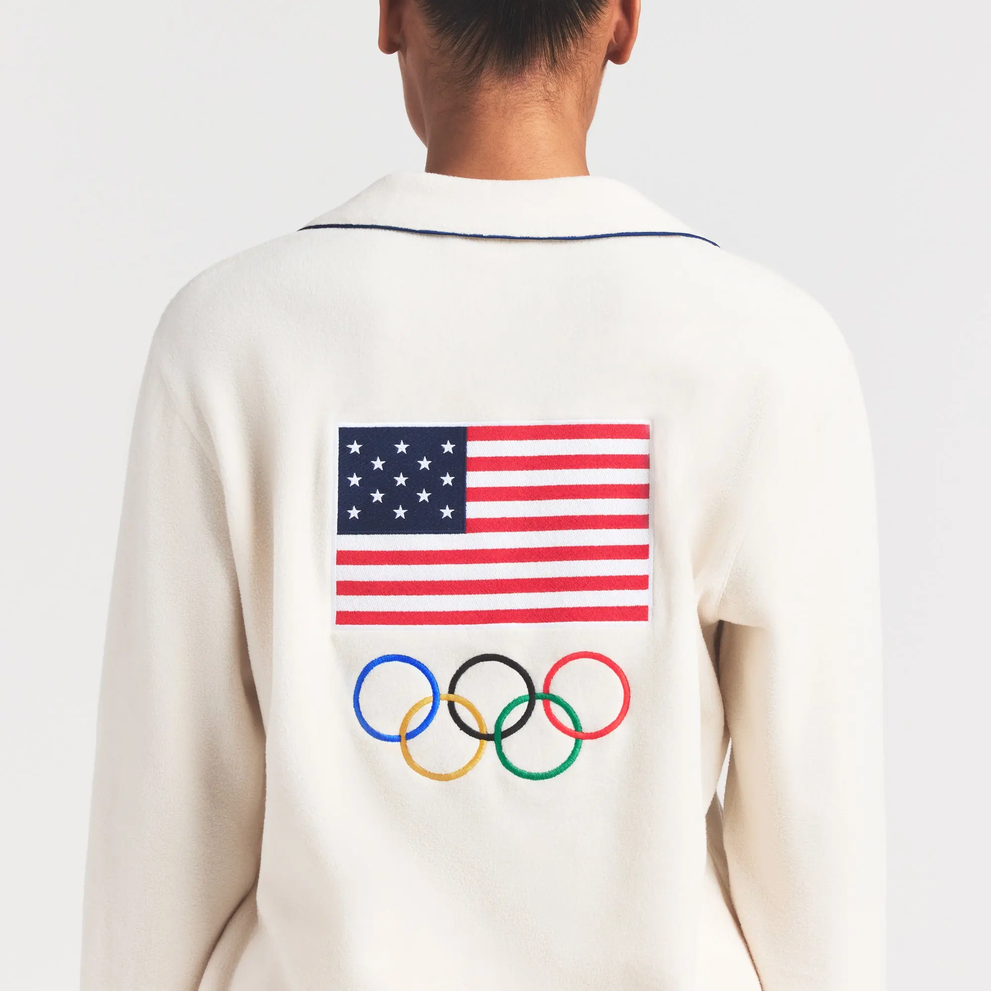 Fleece Unisex Olympic Oversized Sleep Top - Image 2