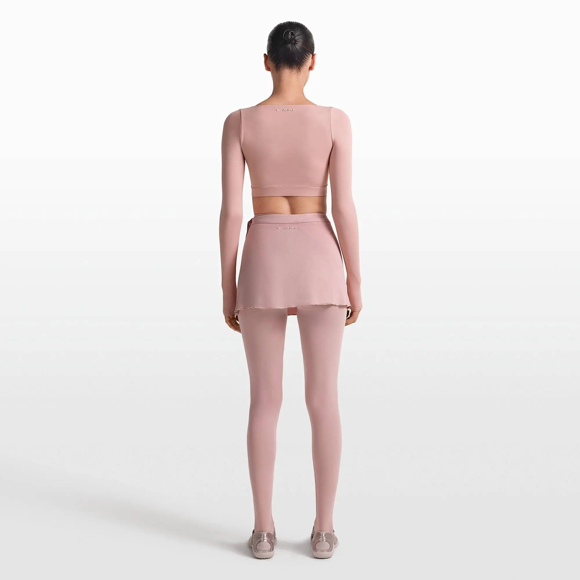 Wrap Long Sleeve Cropped Top - Image 5