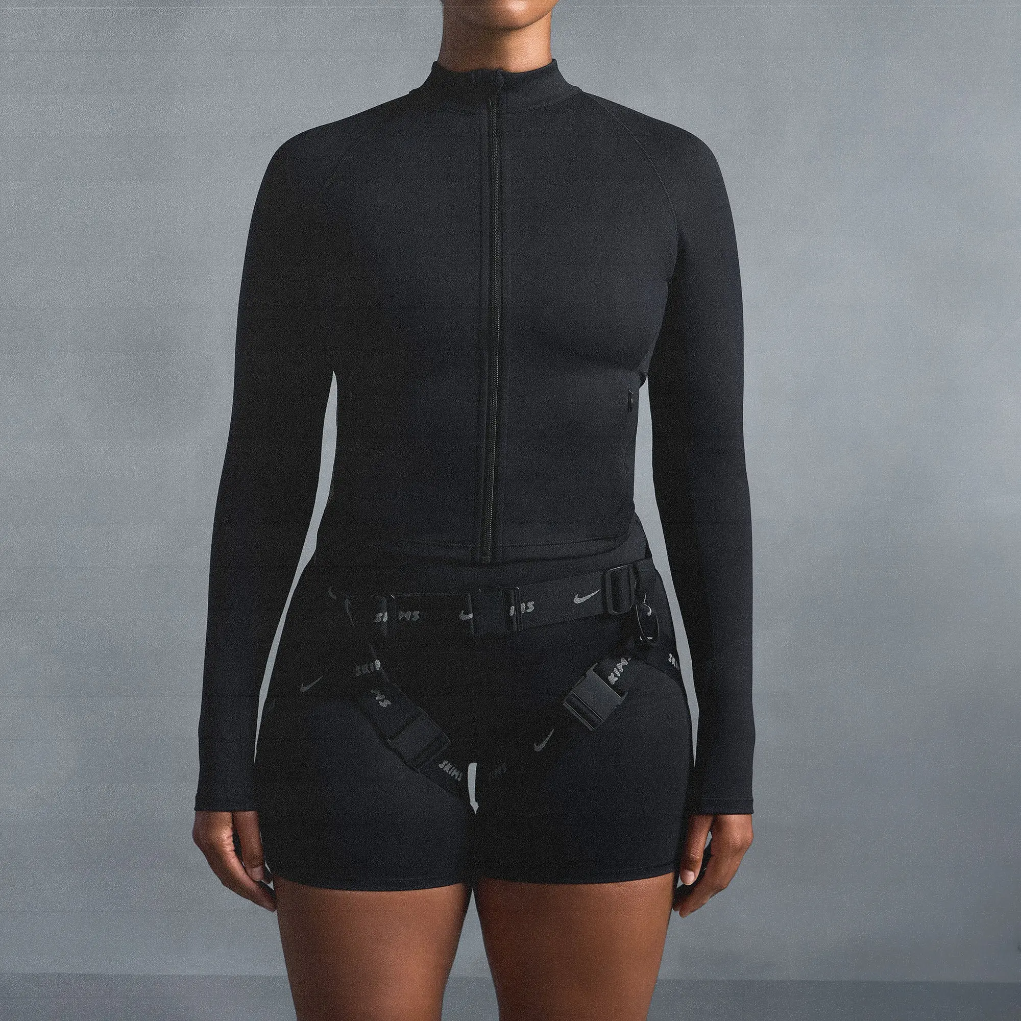 Mock Neck Full Zip Jacket - Image 5