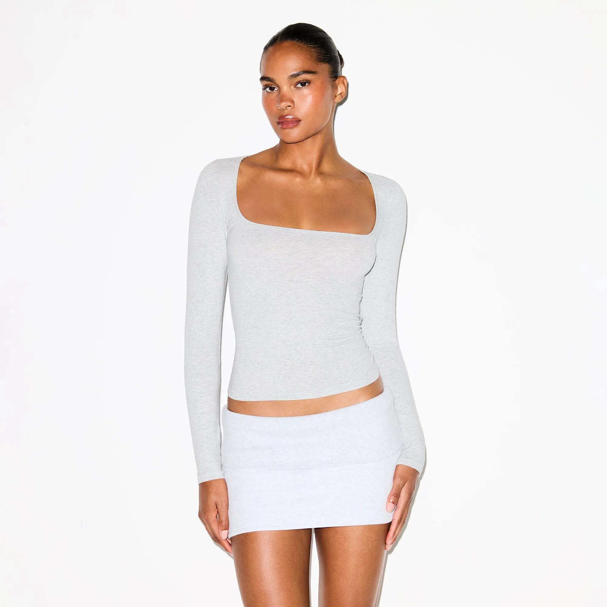 Scoop Neck Long Sleeve Top - Image 2