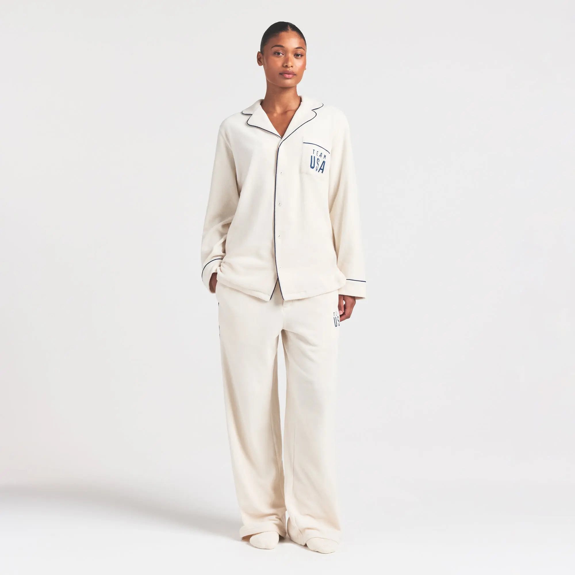 Fleece Unisex Olympic Oversized Sleep Top