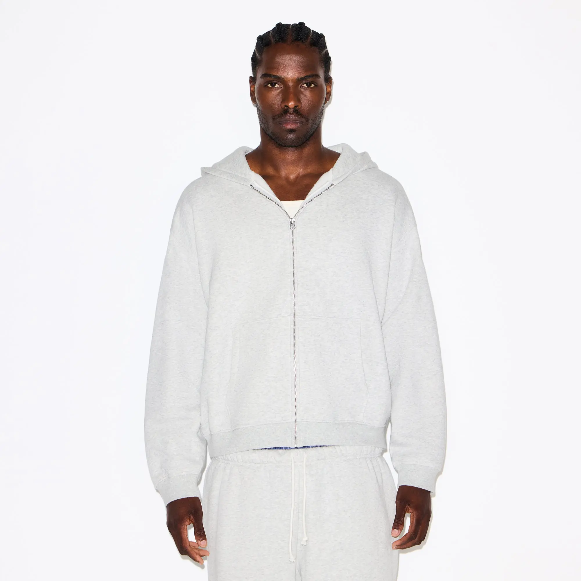 Mens Relaxed Zip Up Hoodie - Image 3